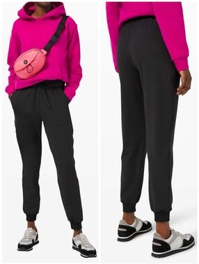 Lululemon Keep Moving Black High Rise Luxtreme Jogger Pants